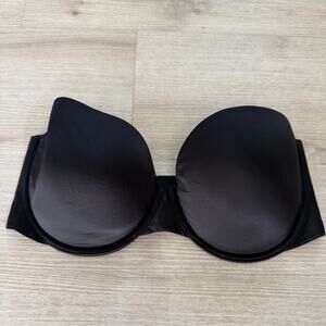 Victoria's Secret Lined Strapless Black Bra T Shirt Bra Size 36DD